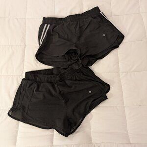 Bundle 2 running shorts with built in spandex layer